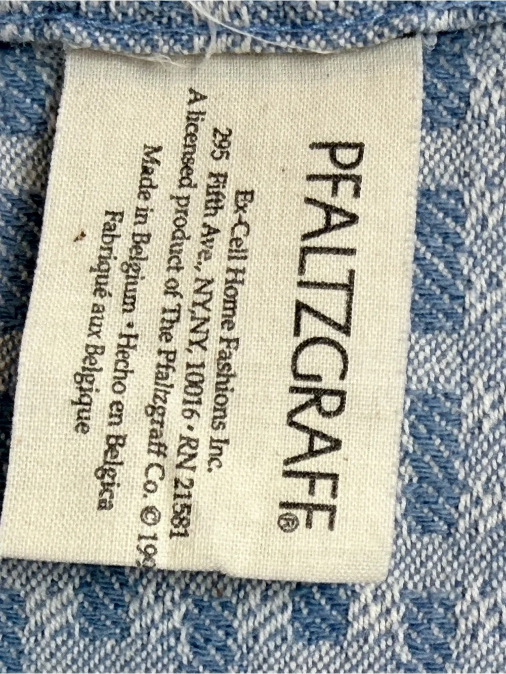 Pfaltzgraff Light Blue Patterned Tea Towel